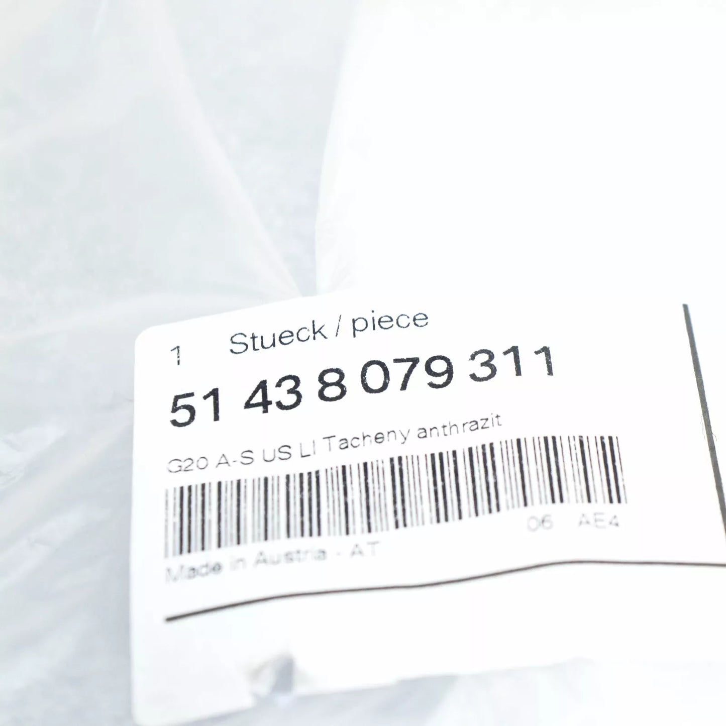 NEW BMW 3 G20 FRONT LEFT A-PILLAR COLUMN TRIM INTERIOR 51438079311 ORIGINAL