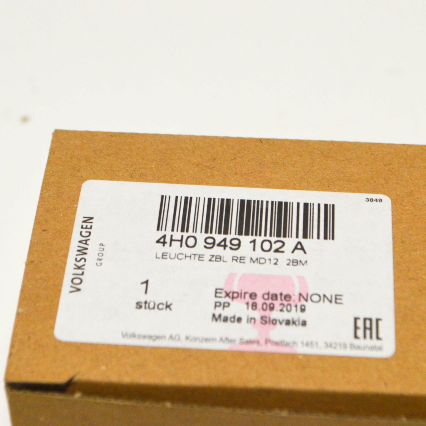 NEW AUDI A8 4H LED FRONT RIGHT WING MIRROR TURN INDICATOR 4H0949102A ORIGINAL