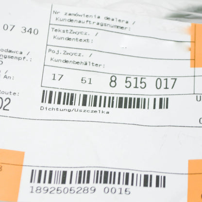 NEW BMW 5 F10 CHARGE AIR COOLER GASKET 17518515017 ORIGINAL