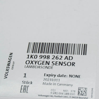 NEW AUDI A1 8X LAMBDA PROBE REPAIR SET 1K0998262AD ORIGINAL