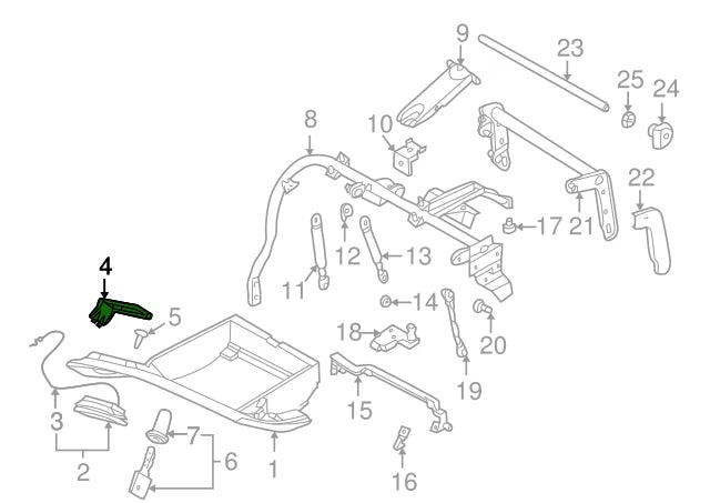 NEW BMW 7 E38 GLOVE BOX LOCK PANEL 51168172267 ORIGINAL