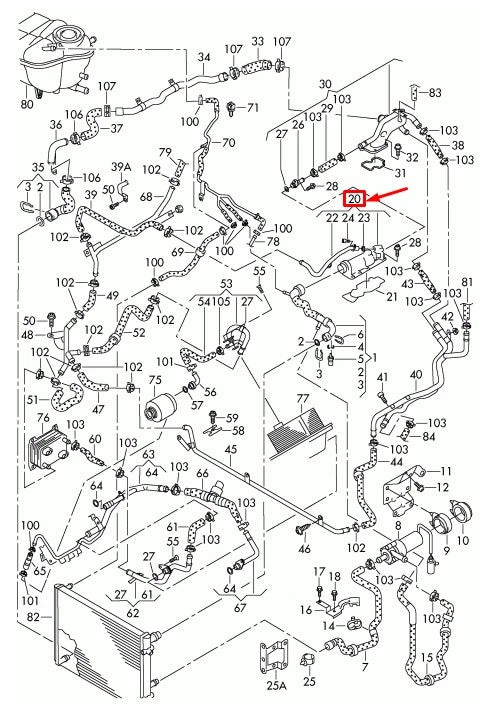 NEW VW TOUAREG 7L ENGINE THERMOSTAT 07D121111AR ORIGINAL