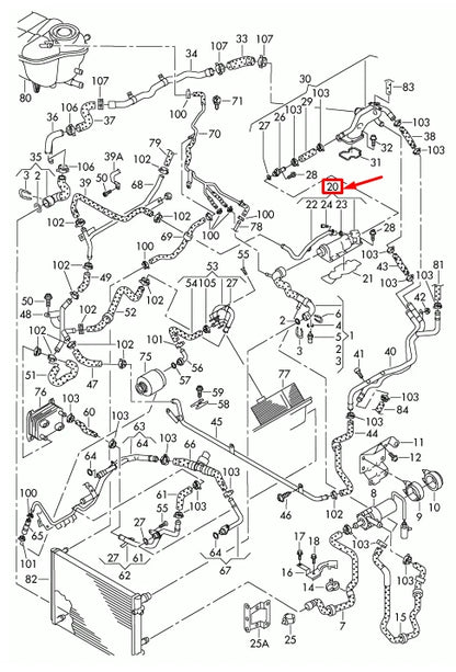 NEW VW TOUAREG 7L ENGINE THERMOSTAT 07D121111AR ORIGINAL