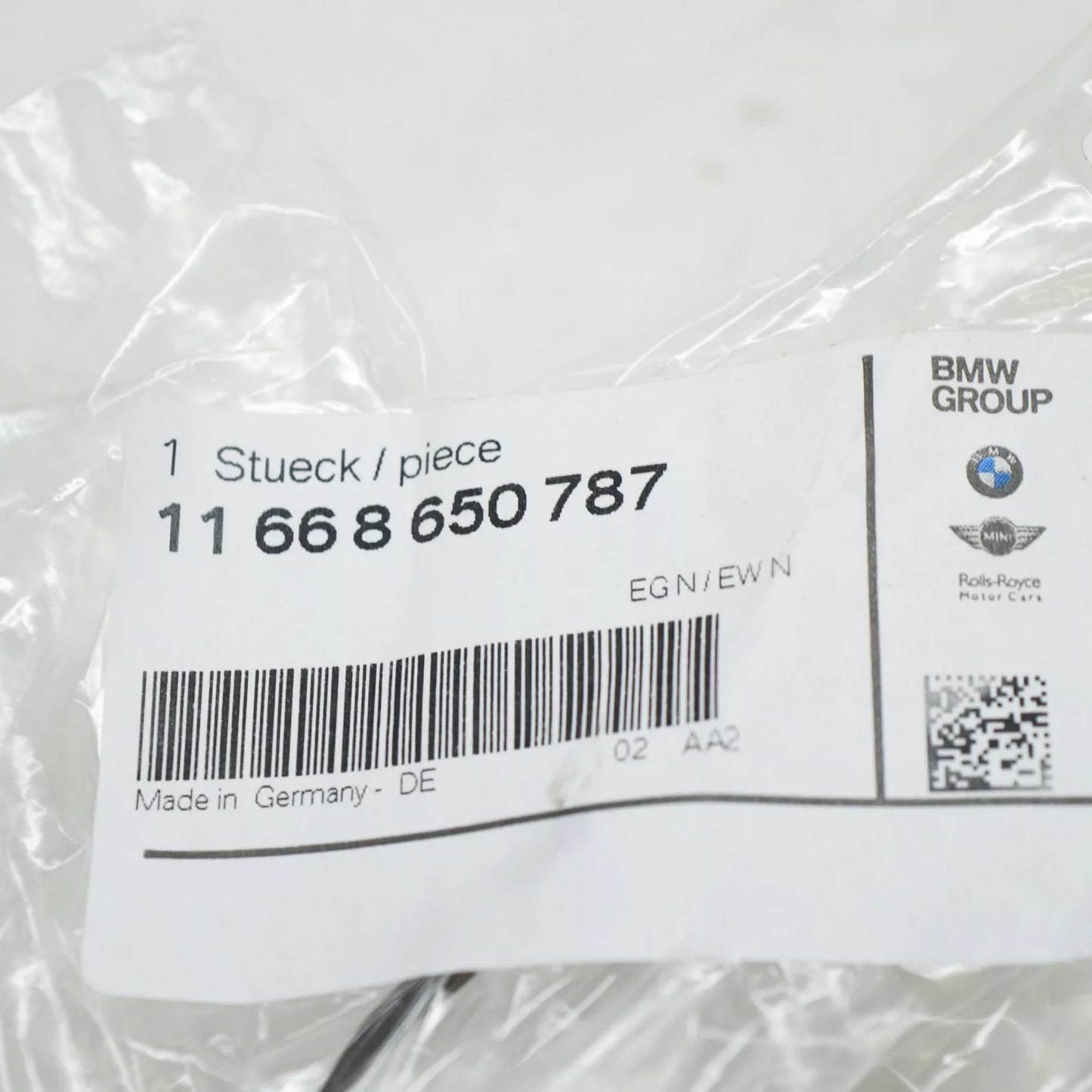 NEW BMW 1 F40 VACUUM PIPE HOSE 11668650787 ORIGINAL