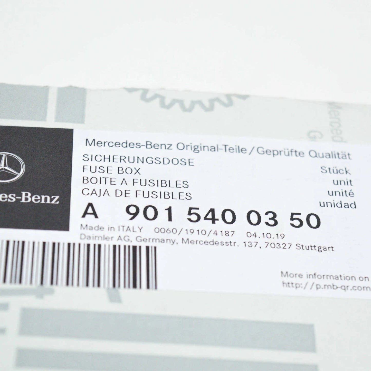 NEW MERCEDES-BENZ G W463 FUSE BOX A9015400350