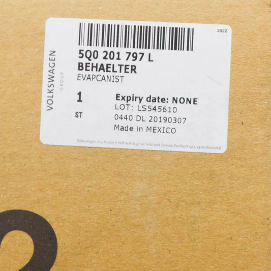 NEW AUDI A3 8V ACTIVATED CHARCOAL CONTAINER 5Q0201797L ORIGINAL