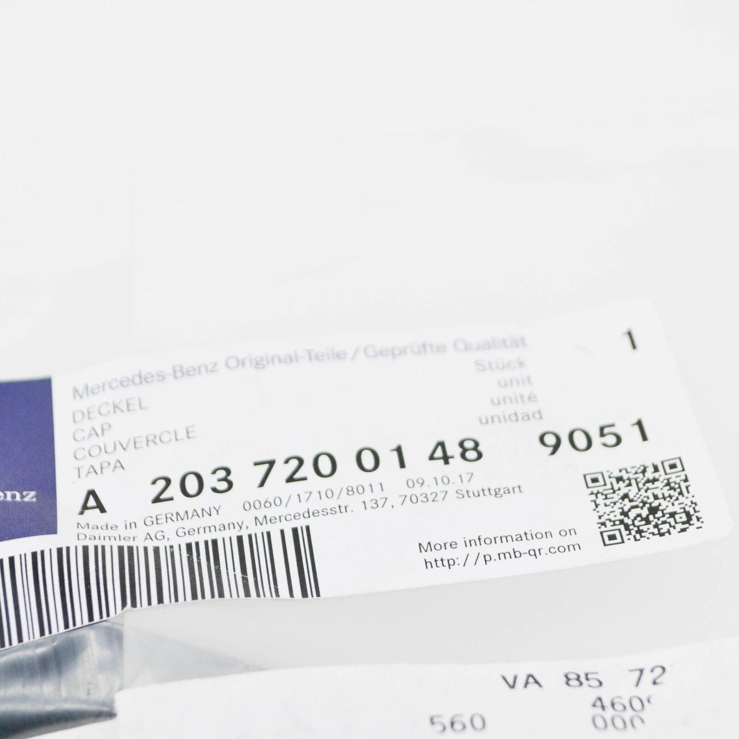 NEW MERCEDES-BENZ C W203 FRONT LEFT DOOR TWEETER COVER A20372001489051 ORIGINAL