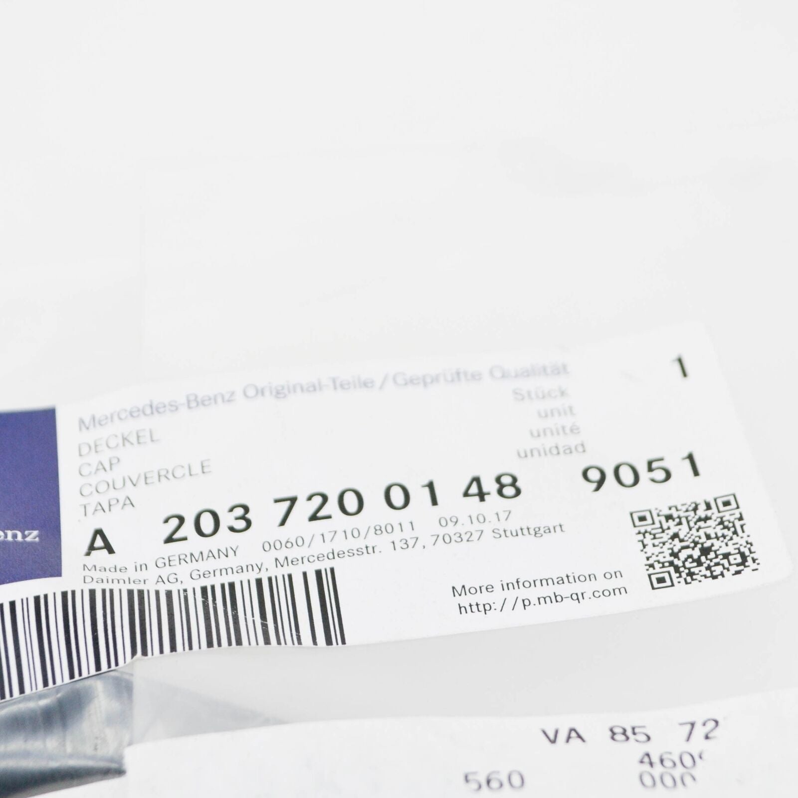 NEW MERCEDES-BENZ C W203 FRONT LEFT DOOR TWEETER COVER A20372001489051 ORIGINAL