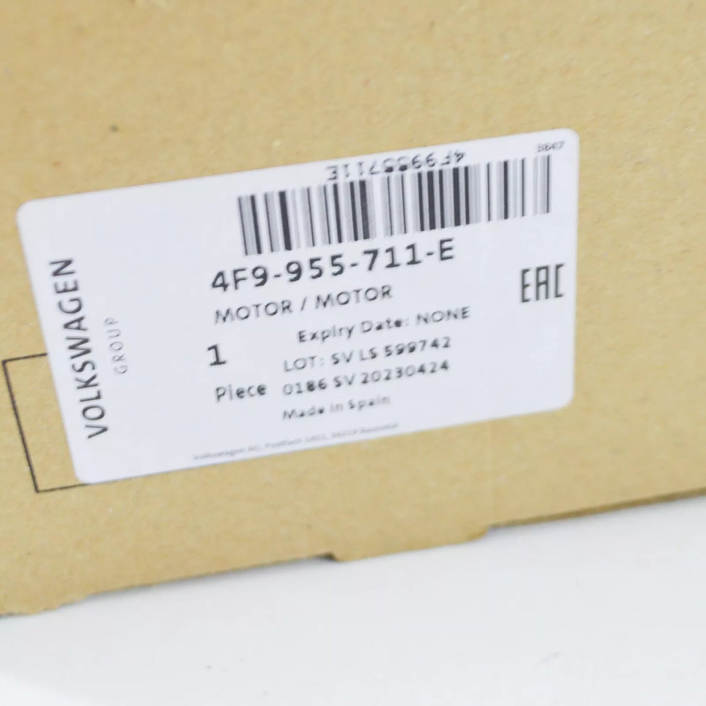 NEW AUDI A4 AVANT B8 REAR WINDOW WIPER MOTOR 4F9955711E ORIGINAL