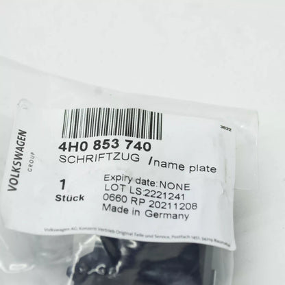 NEW AUDI A8 D4 FRONT BUMPER GRILLE EMBLEM BADGE  4H0853740A