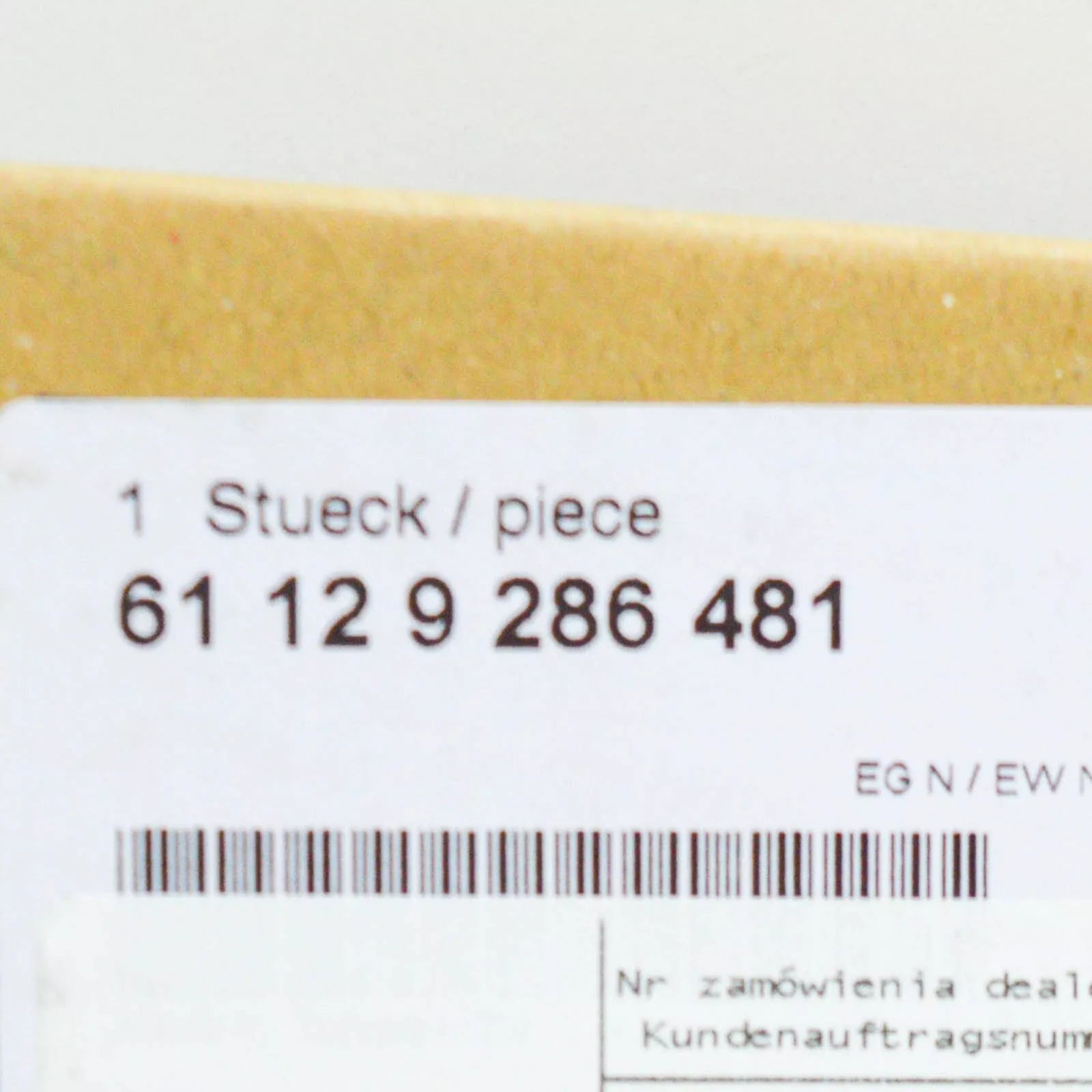 NEW BMW 5 F10 FRONT PDC PARKING SENSOR CABLE HARNESS 61129286481 ORIGINAL