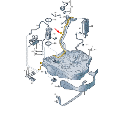 new cupra formentor fuel tank breather line 2gc201931 original