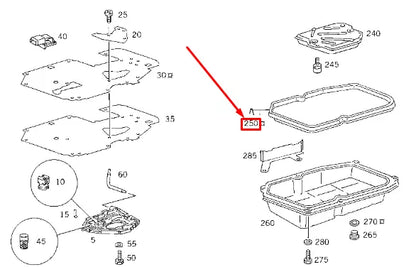 NEW MERCEDES-BENZ G W463 OIL PAN GASKET A201271038067 ORIGINAL