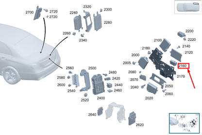 new mercedes-benz s w223 rear seat heating control unit a2239009527 original