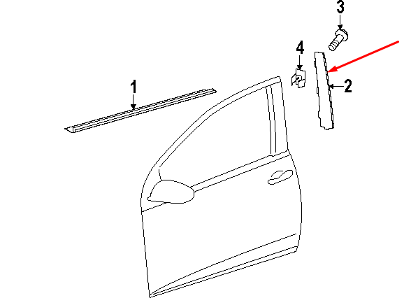 NEW VOLKSWAGEN GOLF MK6 RIGHT SIDE EXTERIOR B-PILLAR TRIM 5K4837902A041 ORIGINAL