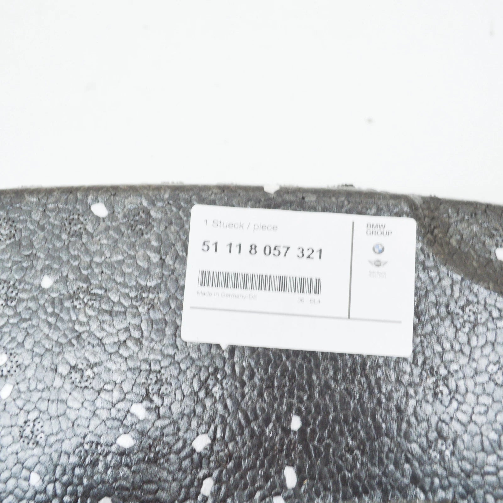 NEW BMW 3 GT F34 FRONT M SPORT BUMPER FOAM 51118057321 8057321 2016 ORIGINAL