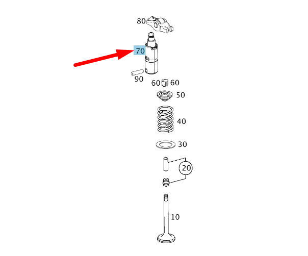 new mercedes-benz slk r172 valve compensating element a1520500185 original