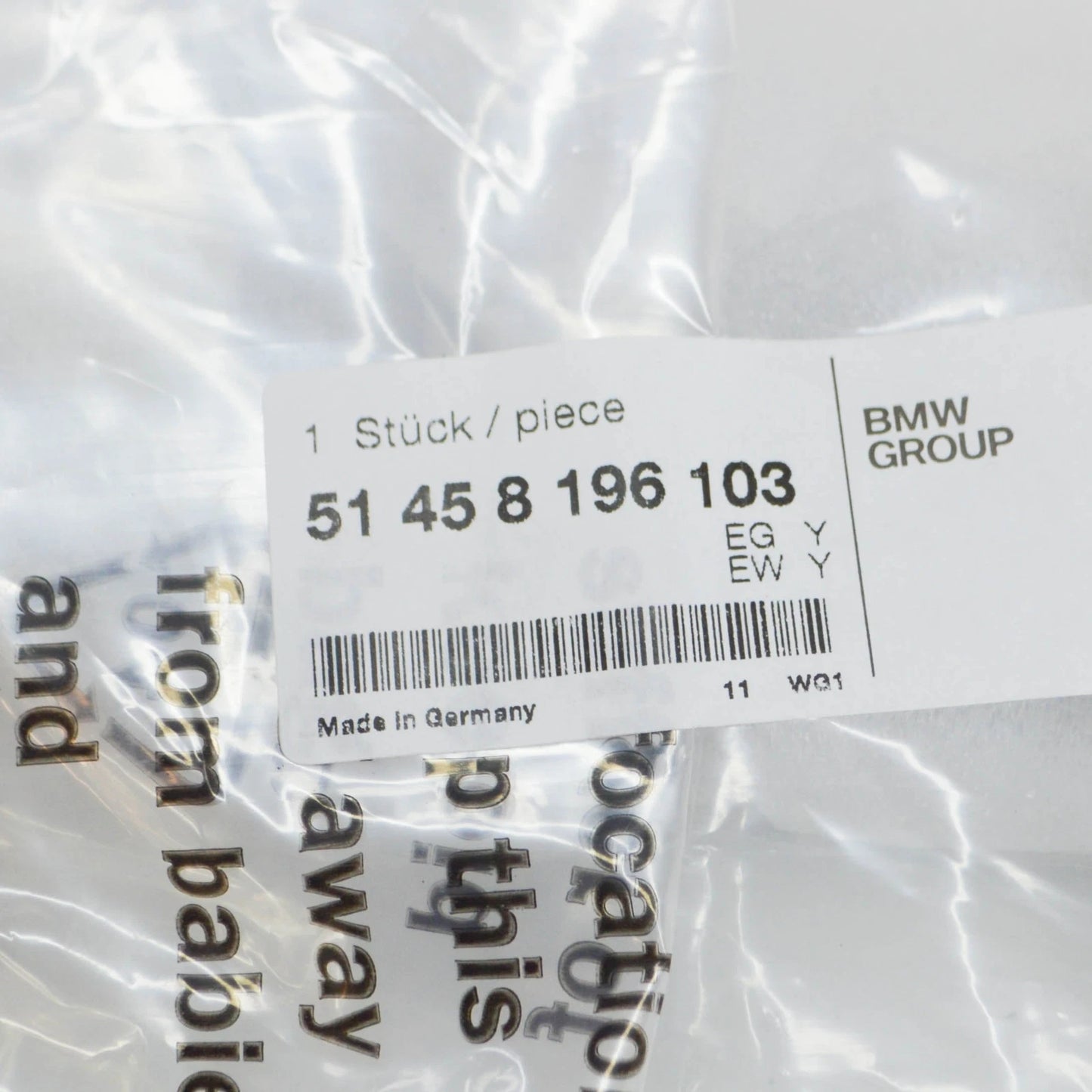 NEW BMW 3 E46 CENTER DASHBOARD DECORATIVE STRIP 51458196103 8196103 ORIGINAL