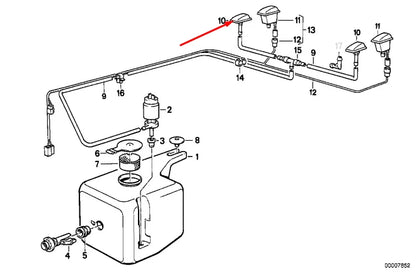 NEW BMW 5 E28 WINDSHIELD WASHER NOZZLE 61661373401 1373401 1986 ORIGINAL
