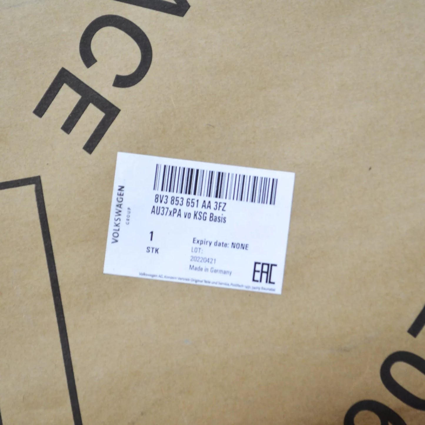 NEW AUDI A3 8V RADIATOR GRILLE 8V3853651AA3FZ