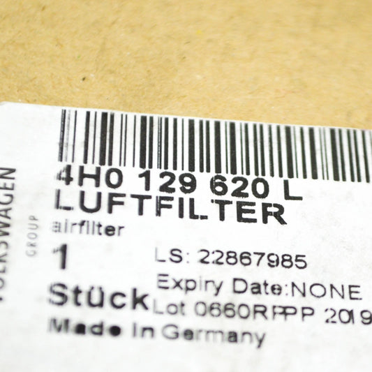 NEW AUDI A8 4H AIR FILTER 4H0129620L ORIGINAL