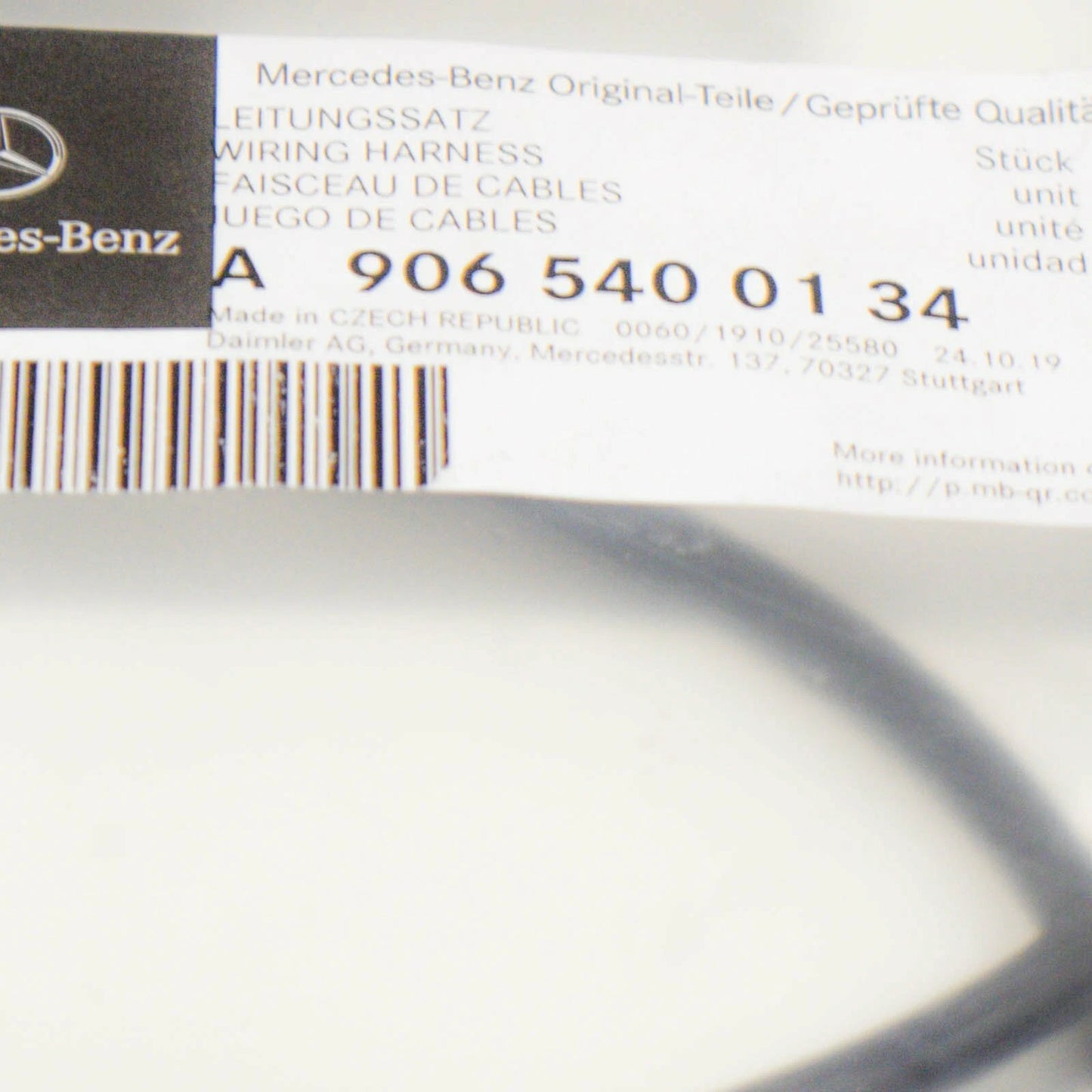 NEW MERCEDES BENZ SPRINTER 906 REAR BRAKE PAD WEAR SENSOR A9065400134