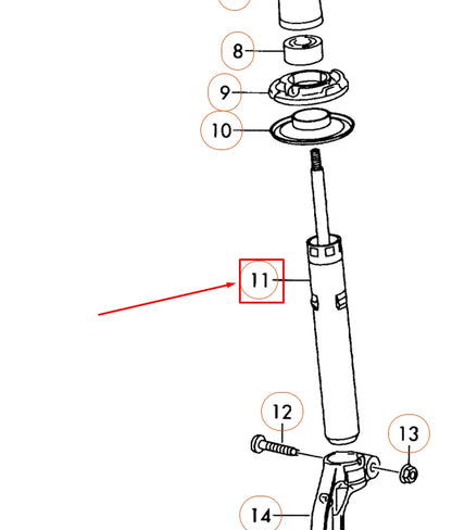 NEW AUDI A4 B8 FRONT GAS SHOCK ABSORBER 8K0413031CG ORIGINAL