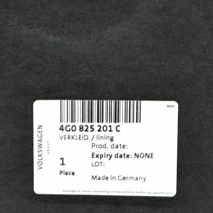 NEW AUDI RS7 SPORTBACK 4G8 LEFT SIDE UNDERBODY COVER TRIM 4G0825201C ORIGINAL