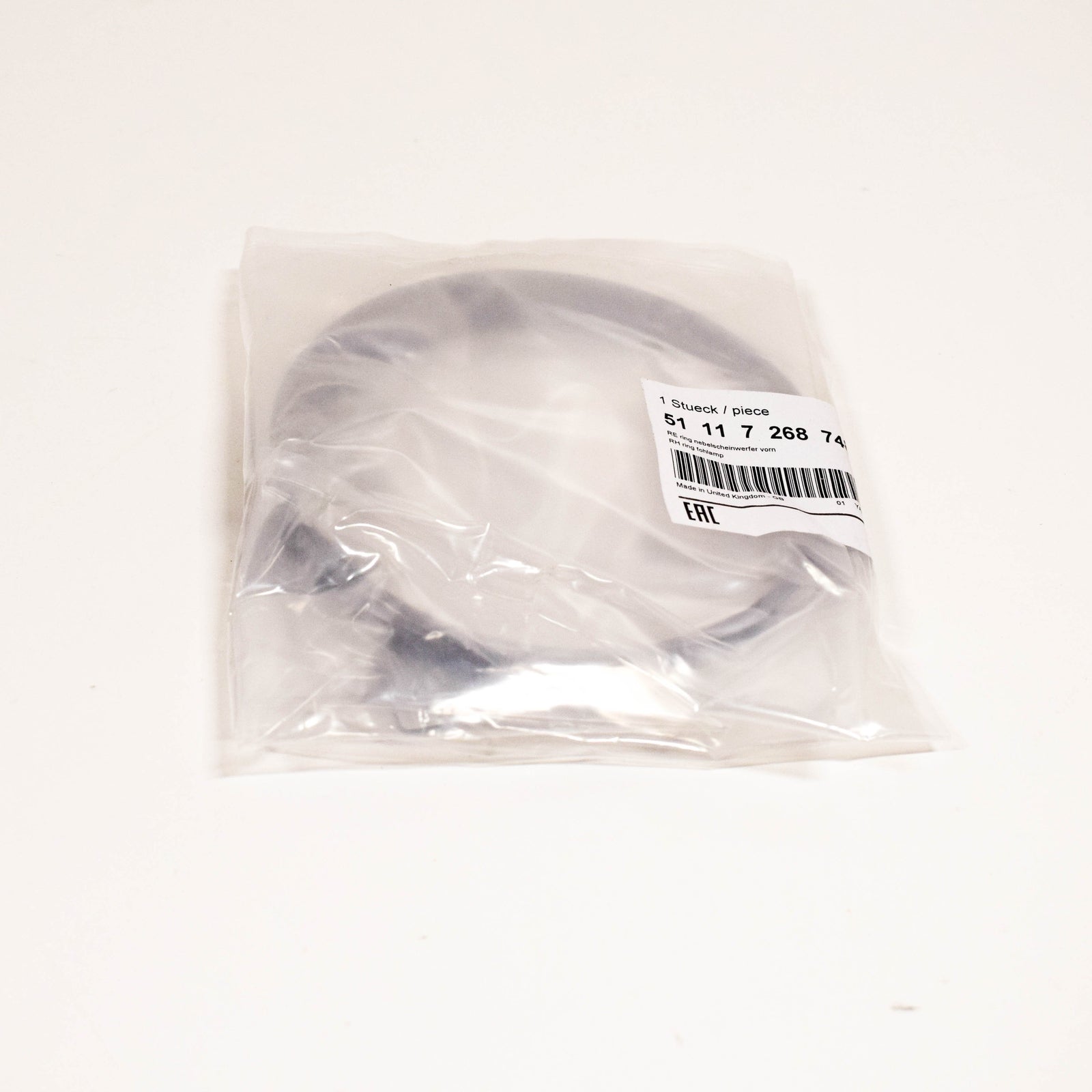 new mini clubman r55 front bumper right fog light ring trim 51117268748 original