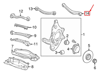 NEW MERCEDES-BENZ C W205 REAR RIGHT STRUT ROD A2053506203 ORIGINAL