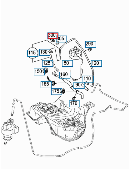 NEW MERCEDES BENZ CL C216 PURGE CONTROL VALVE A0004708893 ORIGINAL