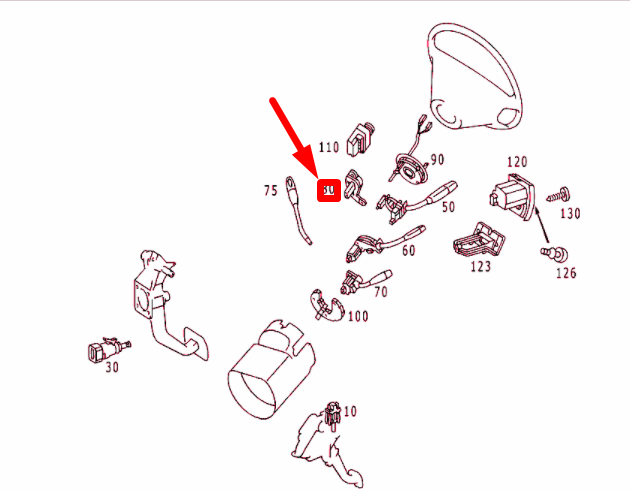 NEW MERCEDES-BENZ S W220 STEERING LOCK ANGLE SENSOR SENDER A0025421718 ORIGINAL