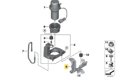NEW BMW 3 G20 VACUUM PUMP SUPPORT 34336877926 ORIGINAL