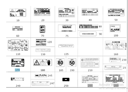 NEW MERCEDES-BENZ S W222 AIR CONDITIONING INFO LABEL A2228170320 2013 ORIGINAL