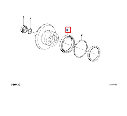 NEW BMW 259 R 1100 RS 93 GROOVED BALL BEARING 33121242211 ORIGINAL
