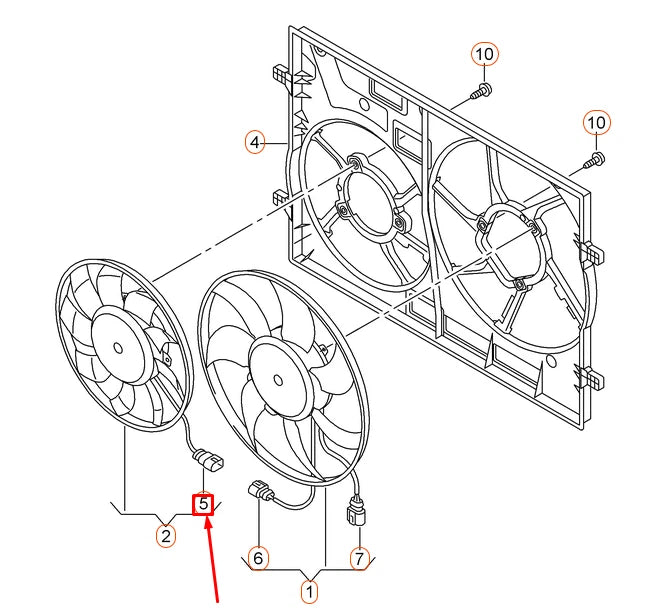 NEW AUDI A1 MK1 FLAT CONTACT HOUSING 2 PIN 1J0973752 ORIGINAL