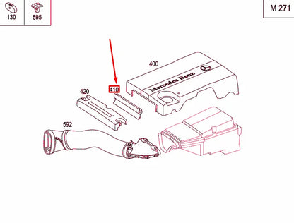 NEW MERCEDES-BENZ C W203 ENGINE COVER SEAL A2710160821 ORIGINAL