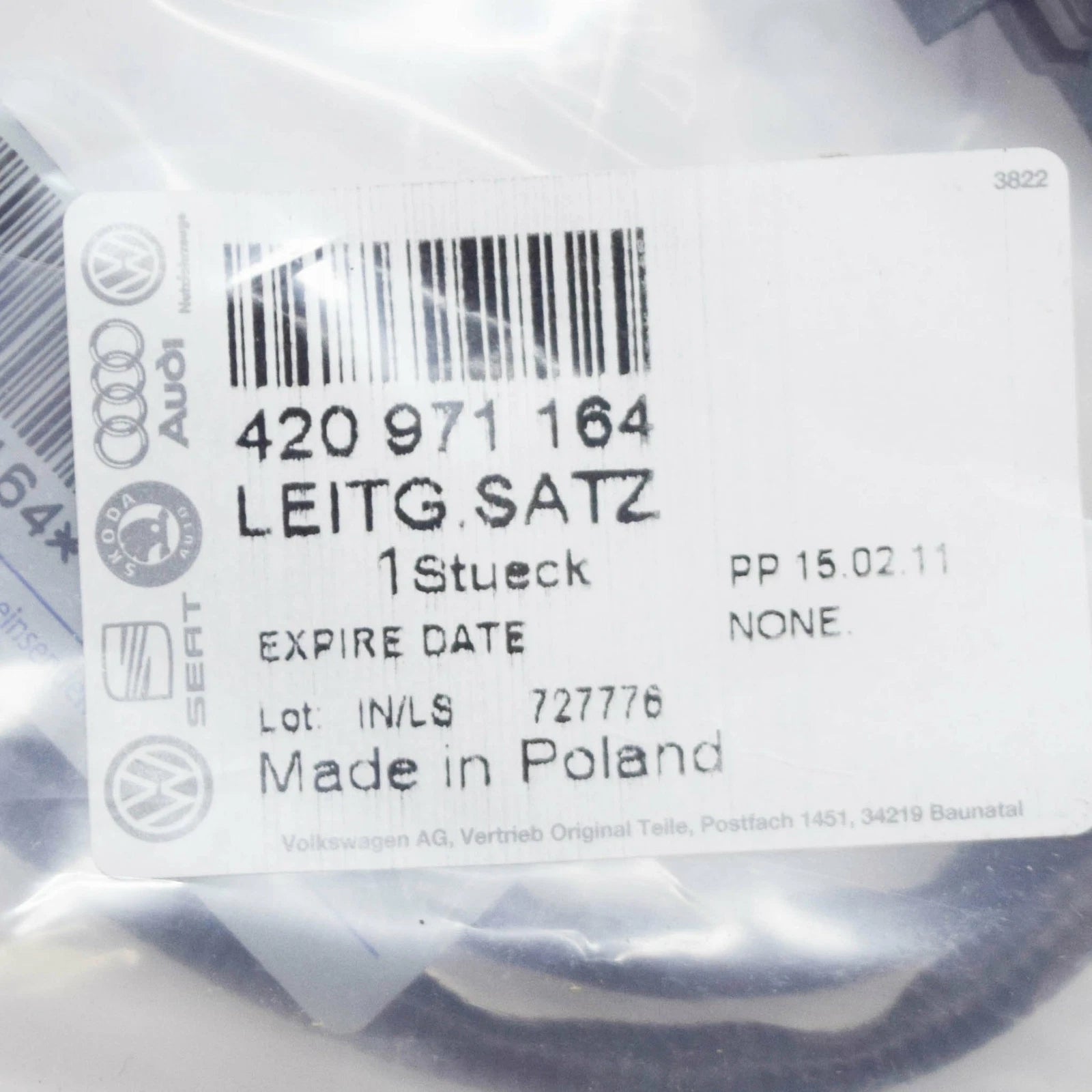 NEW AUDI R8 42 R TRONIC GEAR DETECTION SENSOR WIRING HARNESS 420971164