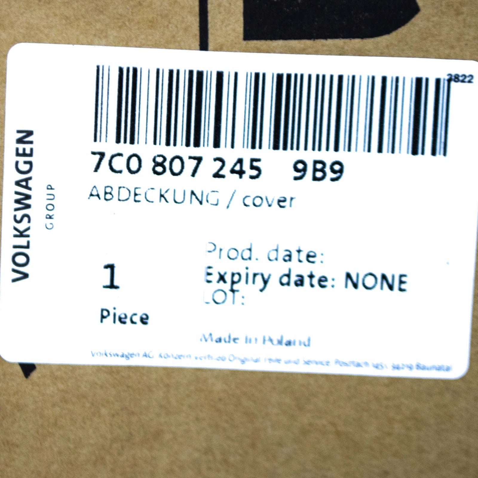 NEW VW CRAFTER MK2 SZ FRONT LEFT BUMPER COVER GRILLE 7C08072459B9