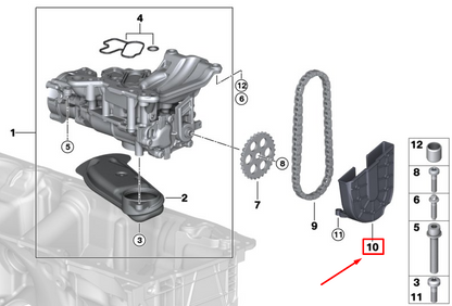 new bmw x3 m f97 engine timing cover 11418053439 original