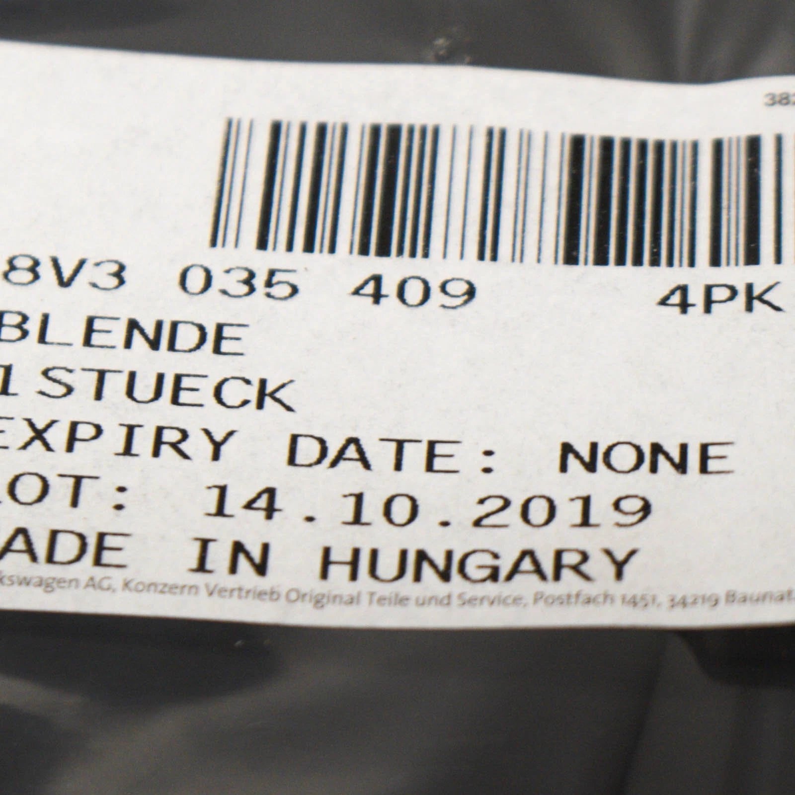 NEW AUDI A3 S3 8VA FRONT DOOR LEFT SIDE SPEAKER COVER 8V30354094PK ORIGINAL