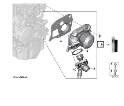NEW BMW 2 ACTIVE TOURER F45 WATER PUMP 11518617545 8617545 ORIGINAL