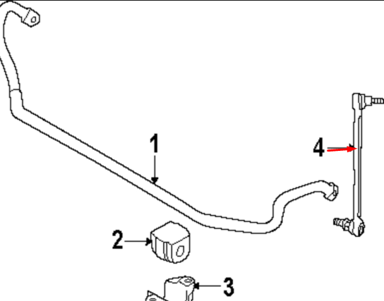 new bmw 1 e81 front left sway bar rod link 31356765933 original