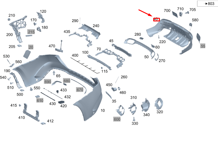 new mercedes-benz gle w167 coupe rear bumper lower cover a1678851701 original