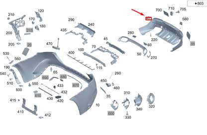 new mercedes-benz gle w167 coupe rear bumper lower cover a1678851701 original
