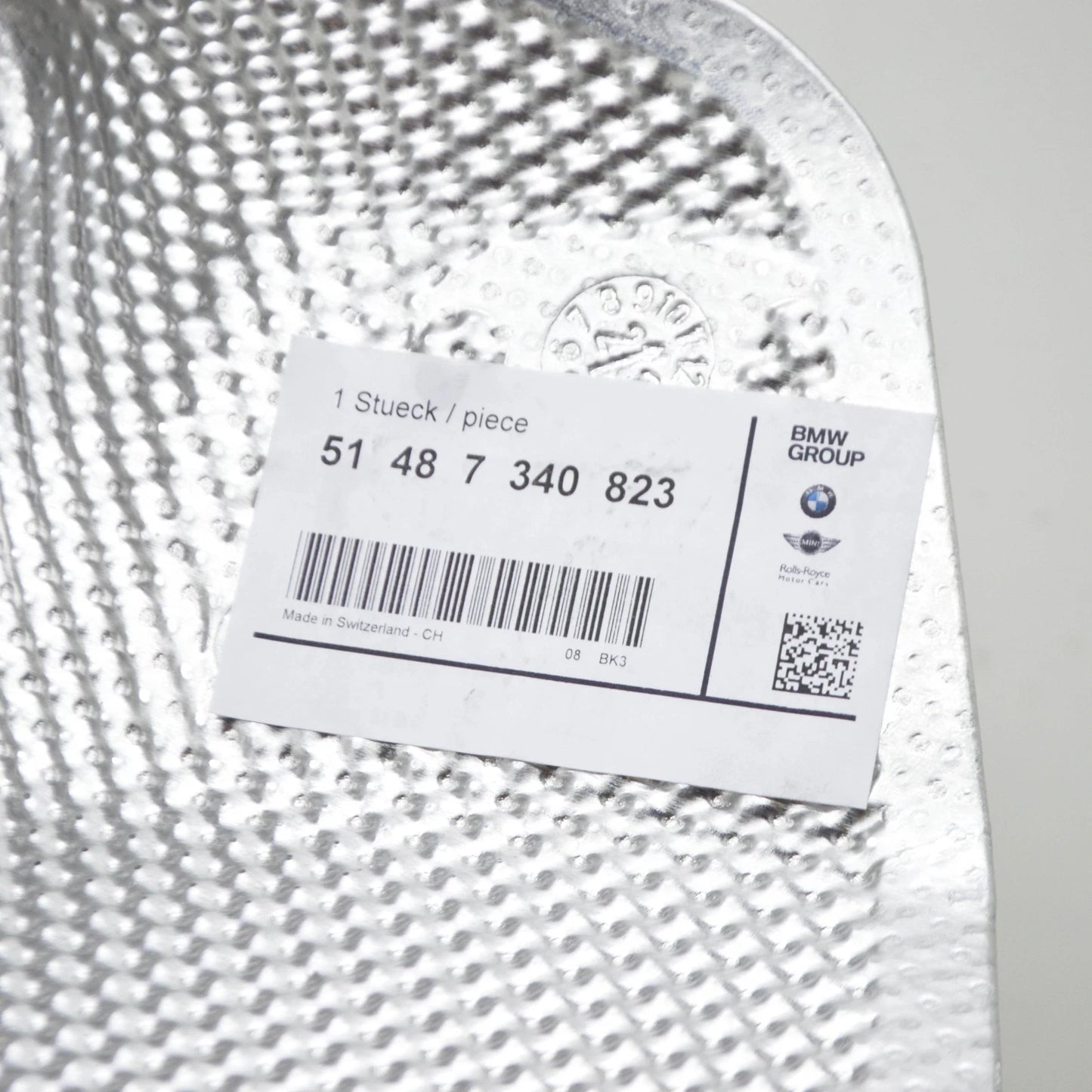 NEW BMW 5 G30 REAR SILENCER LEFT HEAT PROTECTION 51487340823 ORIGINAL