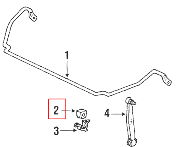 NEW MERCEDES BENZ E W124 REAR TORSION BAR RUBBER MOUNTING A1243260581 ORIGINAL