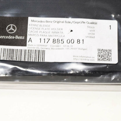 NEW MB CLA W117 FRONT BUMPER LICENSE PLATE BRACKET A1178850081 ORIGINAL