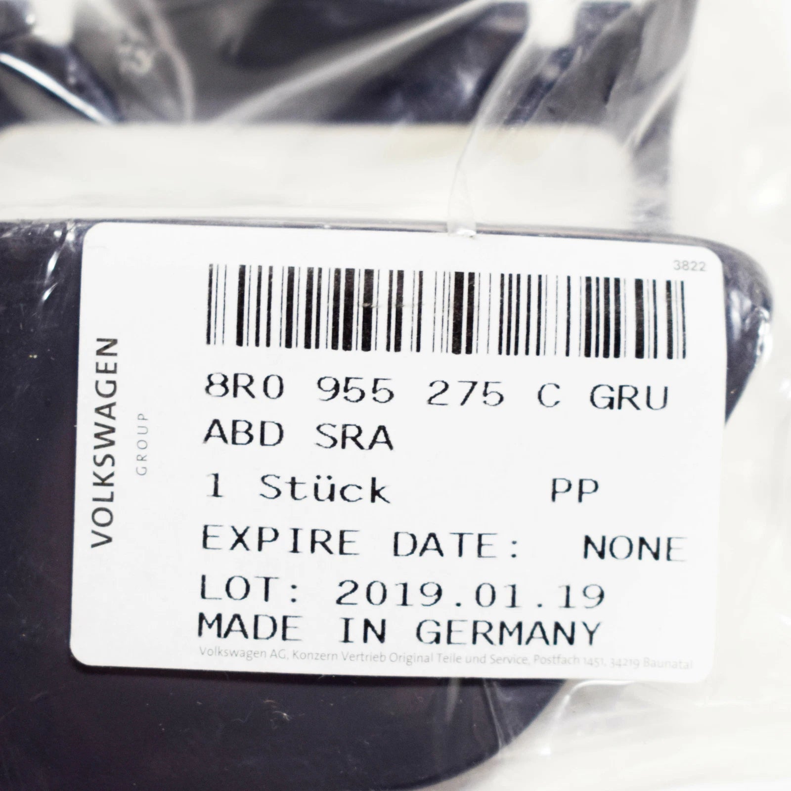 NEW AUDI Q5 8R FRONT LEFT HEADLIGHT WASHER COVER CAP 8R0955275CGRU