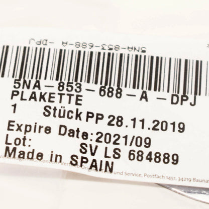 NEW VOLKSWAGEN TIGUAN 5N R-LINE BADGE CHROME 5NA853688ADPJ